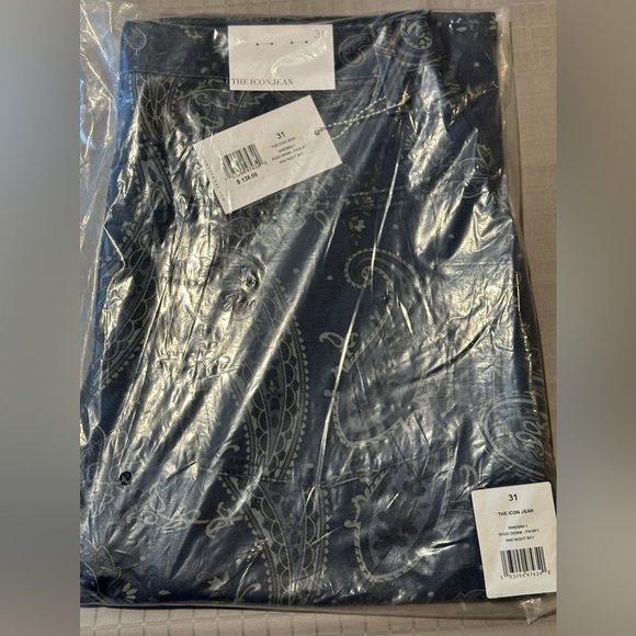 *NWT* WeWoreWhat REVOLVE The Icon Jean Paisley Print Night Sky Size 31 - Picture 5 of 5